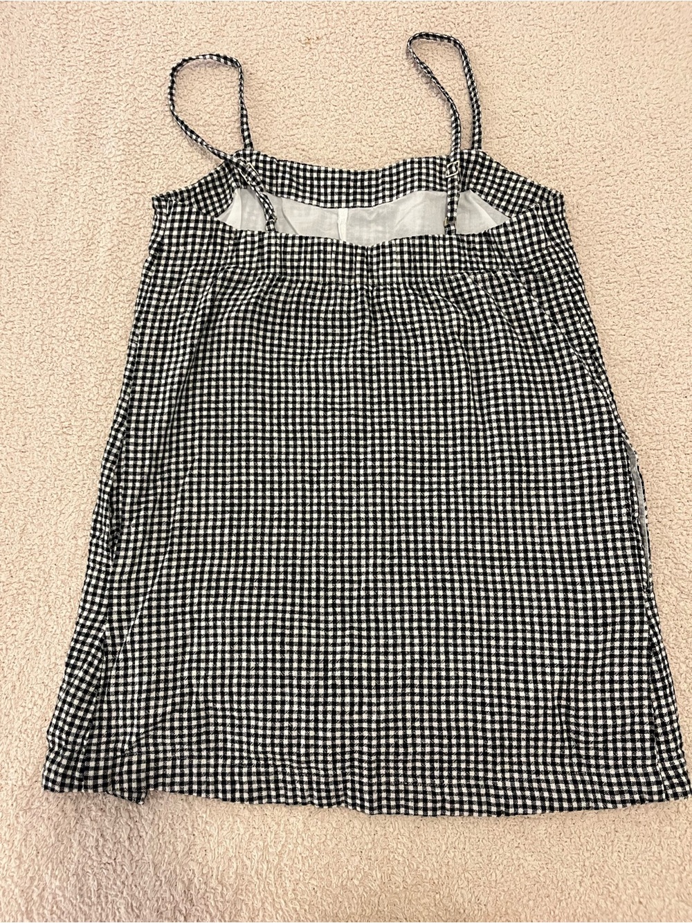 Abercrombie Gingham Skort with Buttons - Black & White - Picture 5 of 5